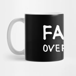 Faith over Fear. Graphic White Printed (by INKYZONE) Mug